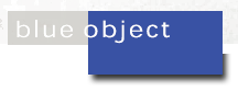 blue object